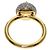 Louis Vuitton Color Blossom Ring mit Diamant-Pavé Gelb - Ansicht 4