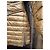 Plumífero dorado Eva Kayan con capucha de piel de mapache - vista 5