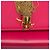 Autre Marque Borsa a tracolla con catena Saint Laurent YSL Logo Kate Rosa - vista 4