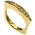 Diamond Céline Celine quadratischer Diamantring aus 18K Gelbgold