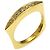 Diamond Céline Celine quadratischer Diamantring aus 18K Gelbgold - Ansicht 2