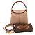 Borsa a mano in pelle 2-Way TOD'S Micro T-Case T-Timeless Nero Beige - vista 10
