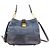 Borsa Tote 2-Way Miu Miu MIU Madras in pelle x denim Blu navy - vista 3