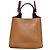 TOD'S T-Timeless Micro Leder Tote Bag Braun - Ansicht 2