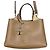 Borsa a mano Tod's T-Timeless Micro in pelle Marrone Beige