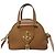Borsa Bowling in pelle Jimmy Choo Varenne JC Logo Marrone