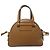 Borsa Bowling in pelle Jimmy Choo Varenne JC Logo Marrone - vista 2