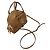 Borsa Bowling in pelle Jimmy Choo Varenne JC Logo Marrone - vista 4