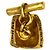 Hermès Hermes Vintage Gold Stud Cufflinks Golden - view 2