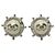 Pendientes de clip Chanel Coco Mark Plata Verde