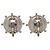 Pendientes de clip Chanel Coco Mark Plata Verde - vista 2