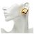 Chanel Coco Mark Vintage Quadratische Clip-Ohrringe Golden - Ansicht 6