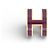 Hermès NUOVO PENDENTE HERMES POP H LACCA VIOLET GRENAT FINITION METALLO DORATO Porpora