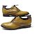 SCARPE BERLUTI RICHELIEU RAPIECE SCRITTO NUOVE 10.5 44.5 PELLE ICE GOLD Marrone - vista 3