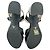 Sandali con platform Prada in pelle verniciata nera con effetto coccodrillo e cinturini incrociati Nero - vista 13