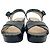 Sandali con platform Prada in pelle verniciata nera con effetto coccodrillo e cinturini incrociati Nero - vista 3