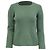 Theory Strickpullover mit eckigem Ausschnitt und langen Ärmeln aus grüner Wolle Olivgrün