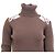 Burberry Rollkragenpullover mit Karomuster aus schwarzer Merinowolle - Ansicht 2