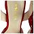 Prada Block Heels mit Überkreuz-Design aus rotem Wildleder - Ansicht 10