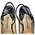 Décolleté Slingback Manolo Blahnik in pelle nera Stampa python - vista 10
