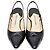 Décolleté Slingback Manolo Blahnik in pelle nera Stampa python - vista 2