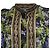 Blusa senza maniche Givenchy con stampa floreale tropicale e geometrica in seta multicolore - vista 2