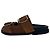 Sandali slide a doppia fascia Ganni in camoscio marrone Rosso - vista 9