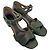 Tacchi a blocco Marni in pelle olive green Verde Verde oliva - vista 4