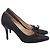 Décolleté Manolo Blahnik in pelle nera Nero - vista 3