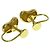 Autre Marque Orecchini a clip Tiffany Bean in oro giallo 18K - vista 2