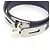 Bracciale Charm Hermès Kelly Double Tour Blu Blu navy - vista 4