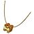 Hermès Hermes Cage d'H H-Cube Halskette Golden Orange