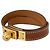 Brazalete Hermès Kelly Bangle Double Tour Castaño
