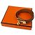 Brazalete Hermès Kelly Bangle Double Tour Castaño - vista 7