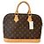 Bolsa de mão Louis Vuitton Alma PM Monogram M51130 Marrom Monograma