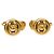 Chanel Coco Mark Round Motif Clip-Ohrringe Golden - Ansicht 2