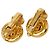 Chanel Coco Mark Round Motif Clip-Ohrringe Golden - Ansicht 3