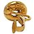 Chanel Coco Mark Round Motif Clip-Ohrringe Golden - Ansicht 4