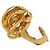 Chanel Coco Mark Round Motif Clip-Ohrringe Golden - Ansicht 5