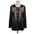 Blusa Just Cavalli nera ricamata Nero