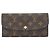 Louis Vuitton Monogram Portefeuille Emilie Wallet Marrone