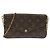 Pochette Félicie Borsa a tracolla Louis Vuitton Monogram Pochette Felicie M61276 Marrone