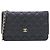 Cadena de cartera Chanel Timeless Classic Line AP0250 Negro Burdeos