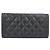 Portafoglio lungo Chanel Boy Line 80286 in vitello nero - vista 2