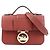 Longchamp Schultertasche aus Leder in Rotbraun
