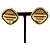 Orecchini a clip Chanel Cambon Plate Gold D'oro