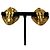 Orecchini a clip Chanel Cambon Plate Gold D'oro - vista 7