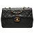 Bolsa de Ombro com Corrente Chanel Coco Mark Matelassé Preto
