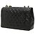 Bolsa de Ombro com Corrente Chanel Coco Mark Matelassé Preto - vista 2