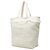 Sac de plage Chanel Coco Mark à franges Blanc Écru - vue 2